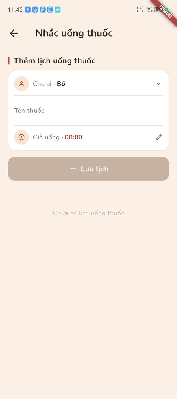 Nhắc uống thuốc